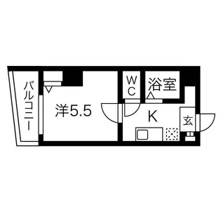 U-ro玉造【2階】の間取り