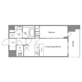 スプランディッド難波キャトル【6階】の間取り