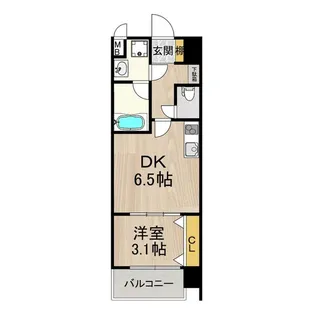 スプランディッド難波SOUTH【3階】の間取り