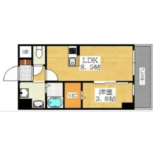 シスイル清水丘【3階】の間取り