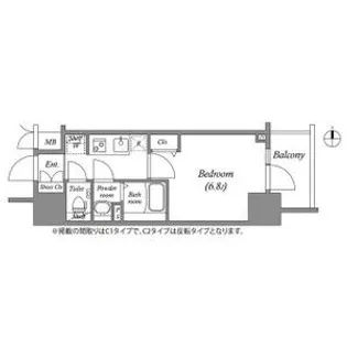 アドバンス大阪ストーリア【10階】の間取り