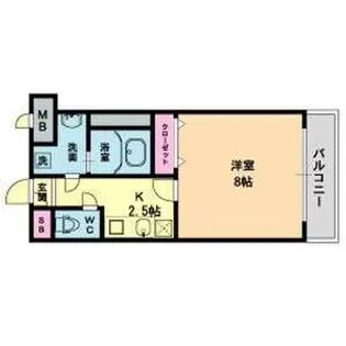 サンティール【3階】の間取り