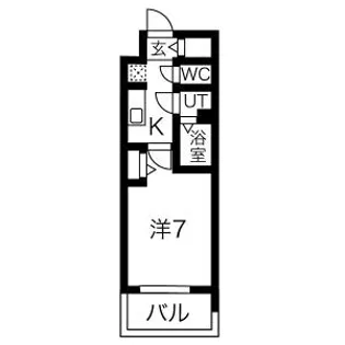 ファステート難波WESTパーク【2階】の間取り
