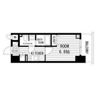 KDXレジデンス難波南【7階】の間取り