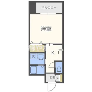 ラシーヌ玉造【3階】の間取り