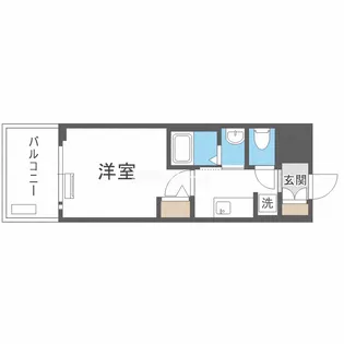 エステムコート難波サウスプレイスVIIIハイド【13階】の間取り