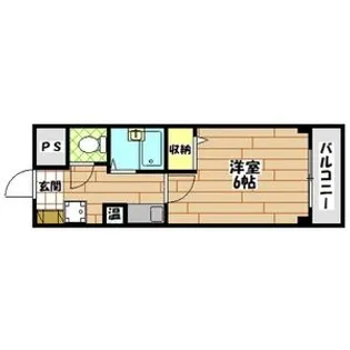 SWISS難波南【8階】の間取り