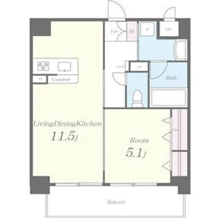ペリドット長居公園【3階】の間取り