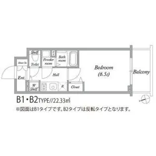 アドバンス大阪バレンシア【11階】の間取り