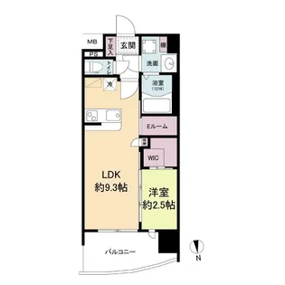 セレニテ難波グランデノール【5階】の間取り