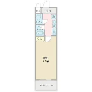 プロシード長居公園通【3階】の間取り