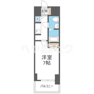 S-RESIDENCE難波Briller【4階】の間取り