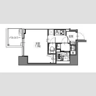 S-RESIDENCE難波大国町Deux【9階】の間取り