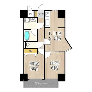 BGC難波タワー【6階】の間取り