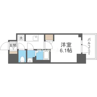 アドバンス大阪ストーリア【6階】の間取り