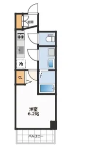 エスリード難波グレイス【8階】の間取り