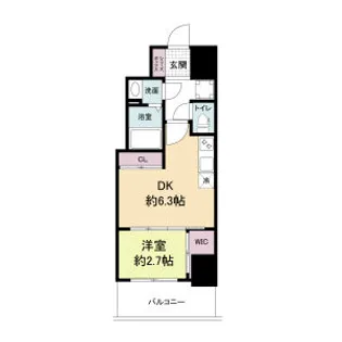 セレニテ桜川駅前プリエ【11階】の間取り