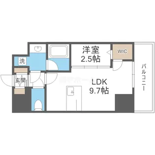 AFFLUENCE難波EAST【5階】の間取り