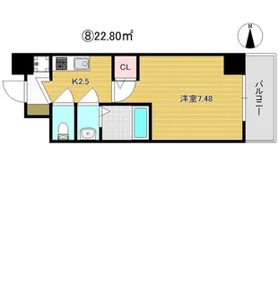 グランパシフィック玉出【3階】の間取り
