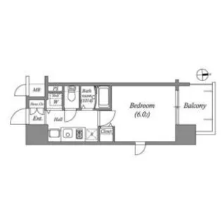 プレサンス難波元町【9階】の間取り