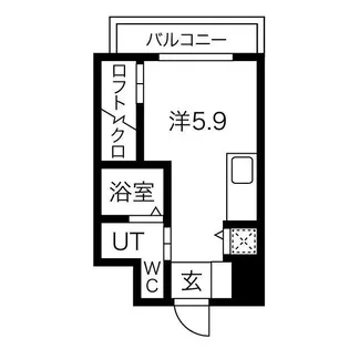 コーラルポワント難波WEST【9階】の間取り