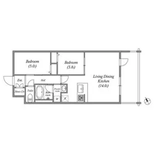 カウニス丸山通【8階】の間取り