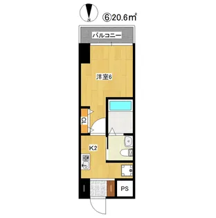 グランパシフィック花園北【2階】の間取り