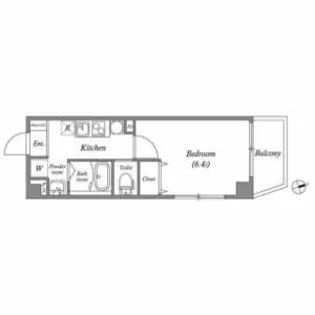 みおつくし粉浜【6階】の間取り