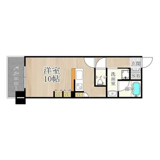 CITY SPIRE難波WEST【10階】の間取り