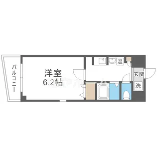 オズレジデンス天下茶屋【3階】の間取り