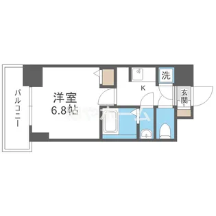 エスライズ難波【14階】の間取り