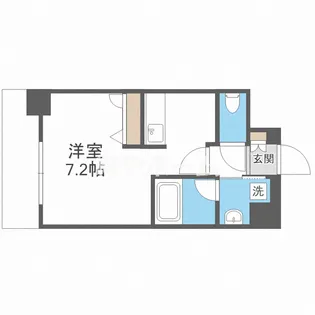 アスヴェル難波EAST【2階】の間取り