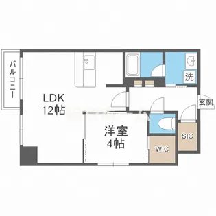 LEGALAND難波南【10階】の間取り
