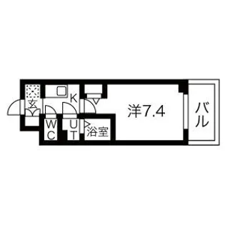 ファステート難波デラックス【14階】の間取り