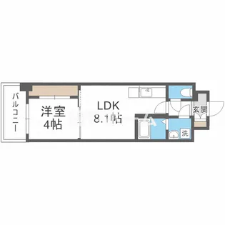 グランパシフィック今里innovation【5階】の間取り