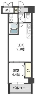 グランパシフィック北巽【3階】の間取り