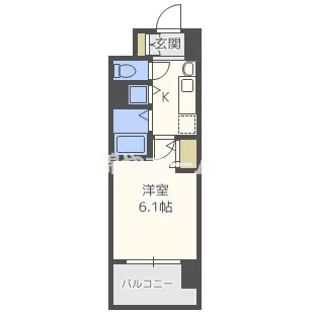 プレサンス天満橋アンジェ【7階】の間取り