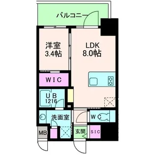 SOFIA住吉大社【5階】の間取り