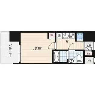 LUMINOUS桜川【6階】の間取り