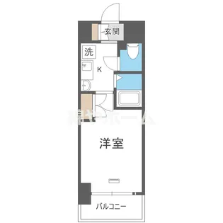 エスリード難波駅前【4階】の間取り