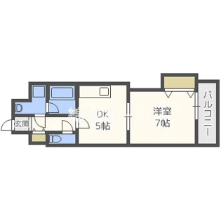 レインボーコートパートⅢ【9階】の間取り