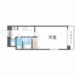 メルクリオール難波【3階】の間取り
