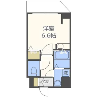 サンロール難波南【7階】の間取り