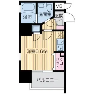 レジディア谷町【3階】の間取り