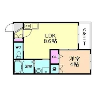 F asecia 千本北【2階】の間取り