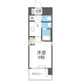 プレサンス桜川グロワール【5階】の間取り