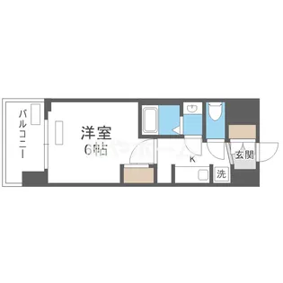 プレリスNEO大阪十三エルヴィオン【5階】の間取り