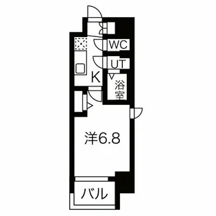 フォーリアライズ難波南レーヴ【5階】の間取り