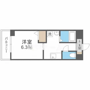 シェモア桜川【8階】の間取り