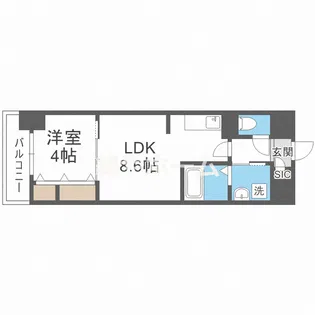 リアライズ小路駅前【2階】の間取り